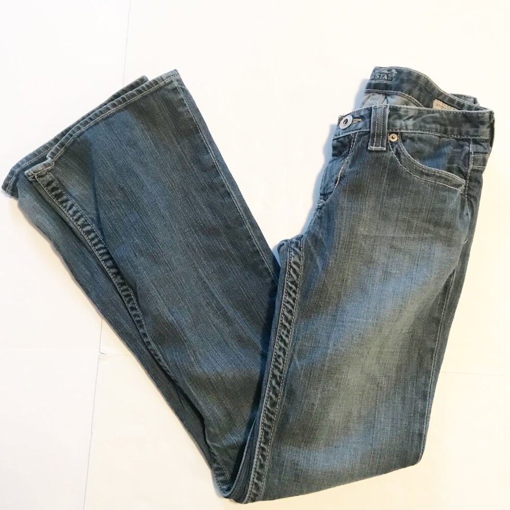 BIG STAR Sweet Low Boot Blue Denim Jeans Vintage Womens 28L